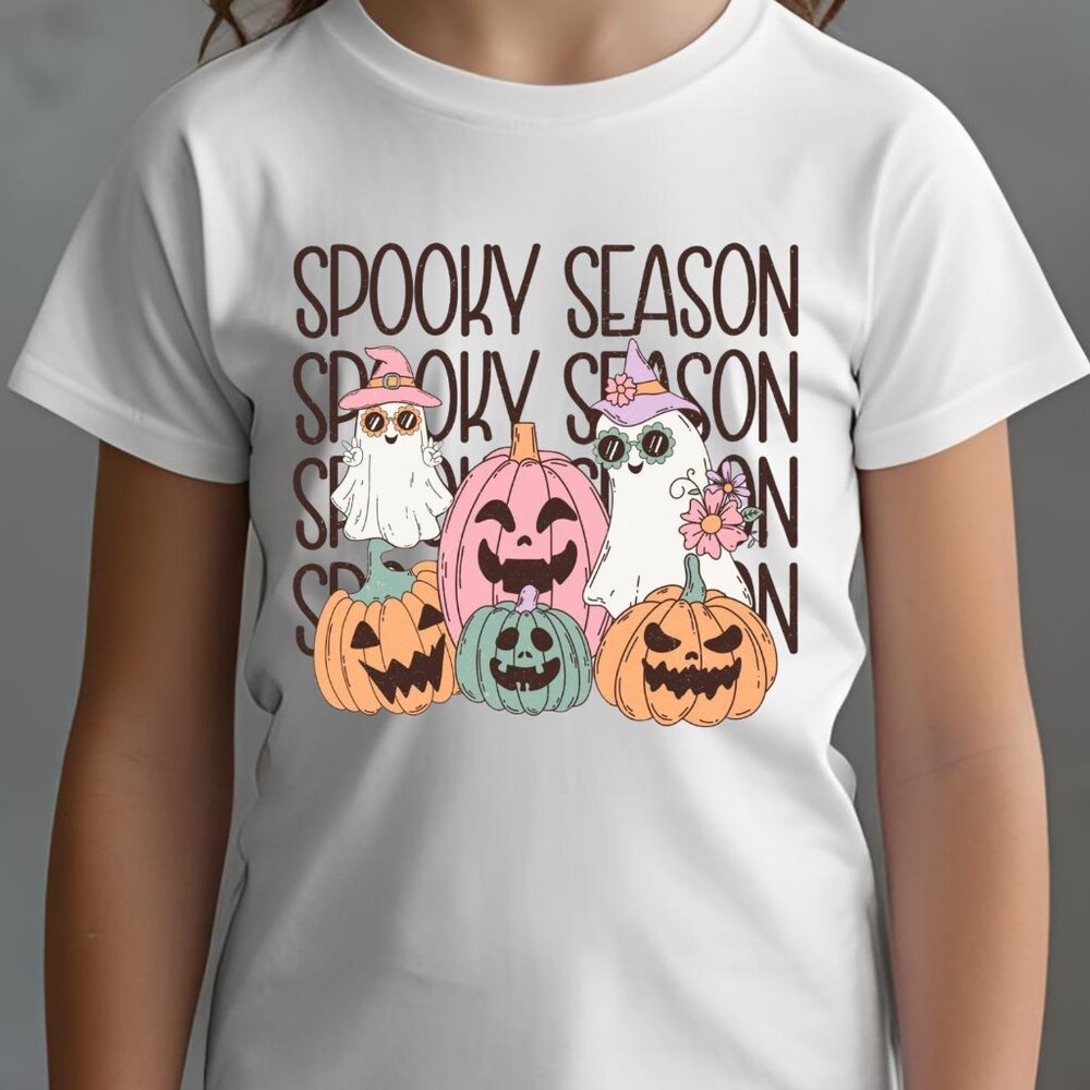 Kids Spooky Season Halloween Graphic T-shirt